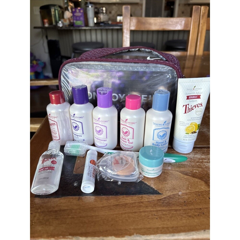Young Living Essential Oil Travel Bag Bon Voyage Travel Shampoo Body Wash Thieve